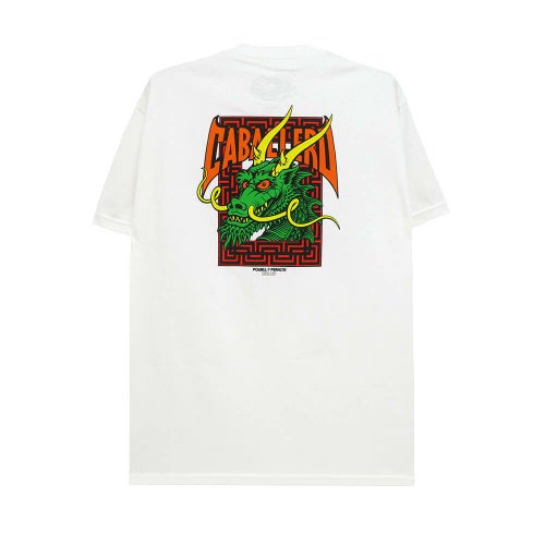  POWELL PERALTA T-SHIRT パウエルペラルタ Tシャツ CABALLERO STREET DRAGON WHITE スケートボード スケボー 