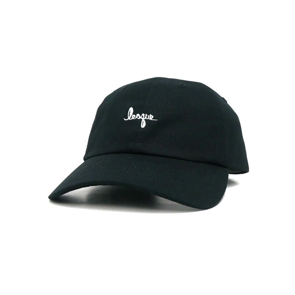 LESQUE CAP レスケ キャップ COTTON TWILL LOW BLACK スケートボード スケボー 