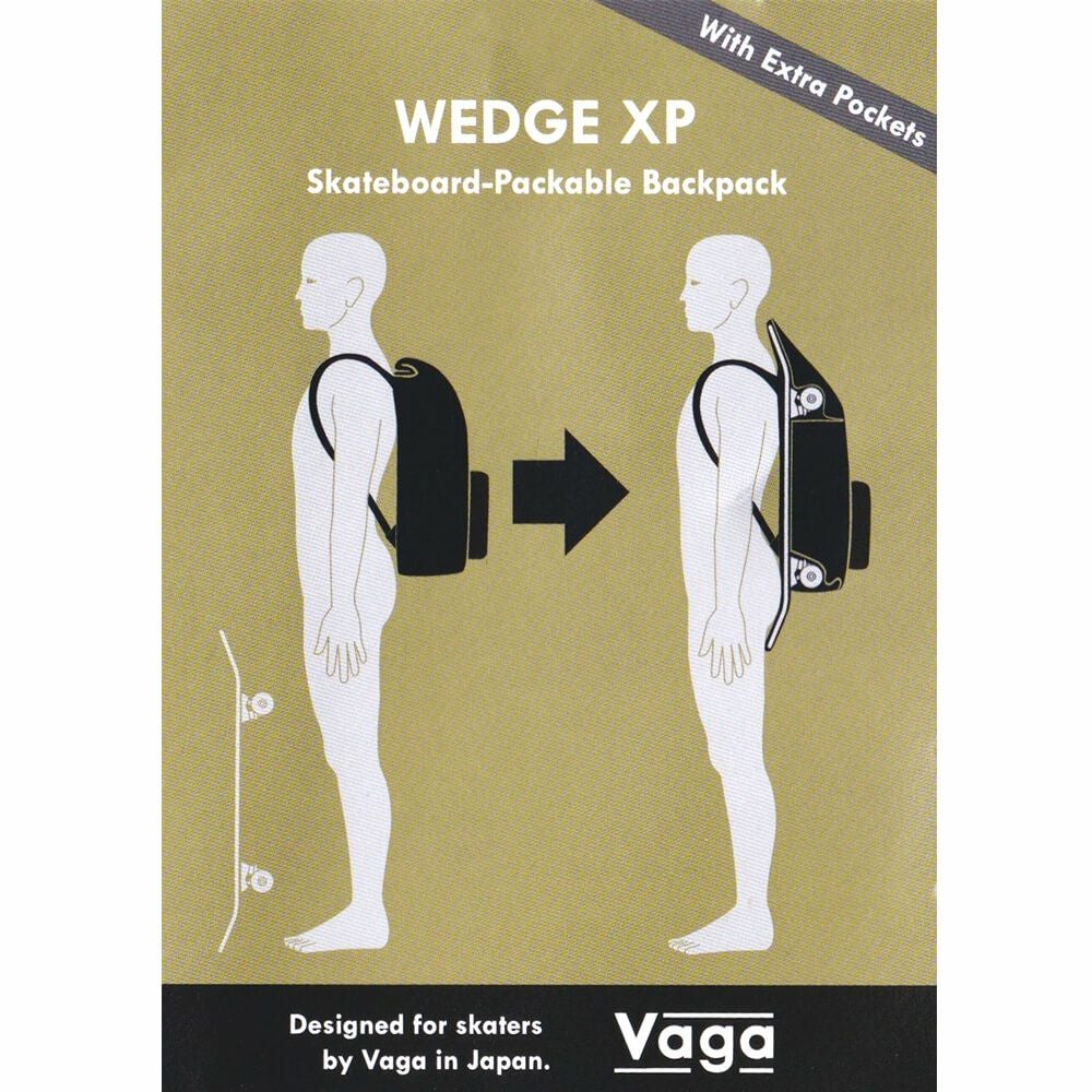 スケートボード VAGA Wedge Skateboard-Packable Backpack Wedge XP | Vaga – Bags for skateboarding
