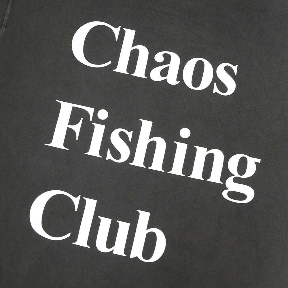 CHAOS FISHING CLUB HOOD カオスフィッシングクラブ パーカー LOGO PIGMENT INK BLACK スケートボード スケボー 3