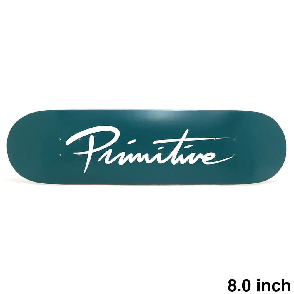 PRIMITIVE DECK プリミティブ デッキ TEAM NUEVO SCRIPT CORE TEAL 8.0 スケートボード スケボー 1