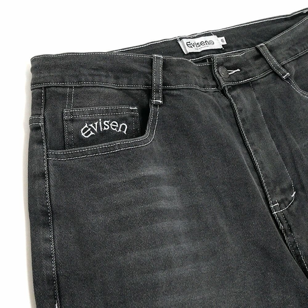 EVISEN JEANS エビセン パンツ ジーンズ ONE-UP BLACK スケートボード