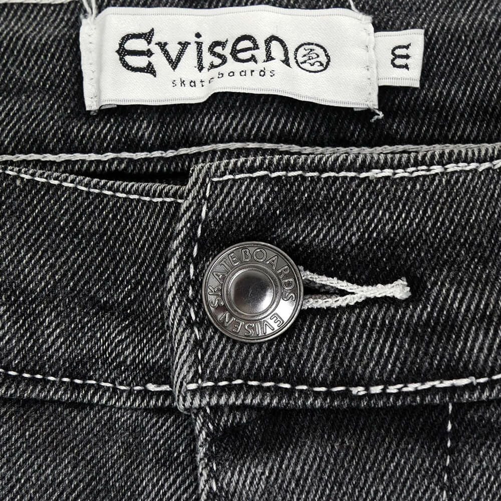 EVISEN JEANS エビセン パンツ ジーンズ ONE-UP BLACK スケートボード