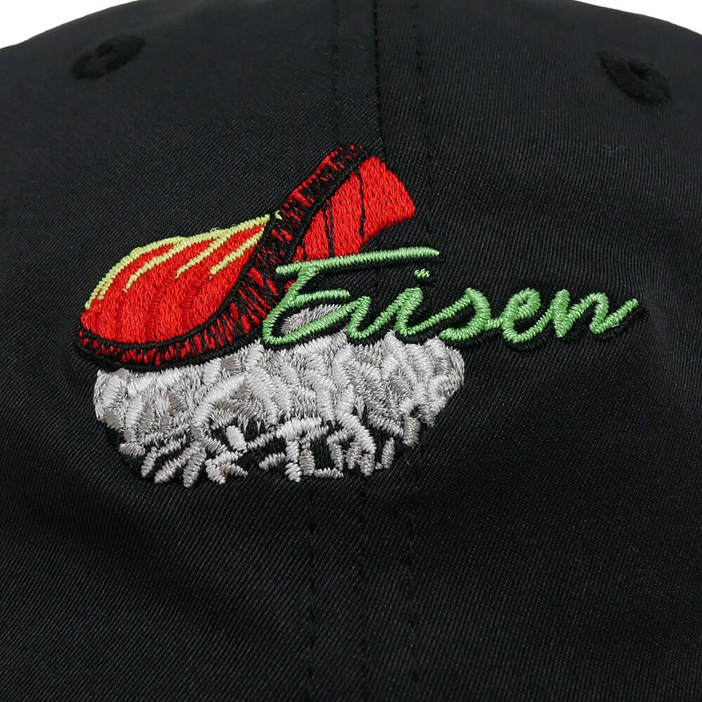 EVISEN CAP エビセン キャップ NEW SUSHI LOGO BLACK スケートボード