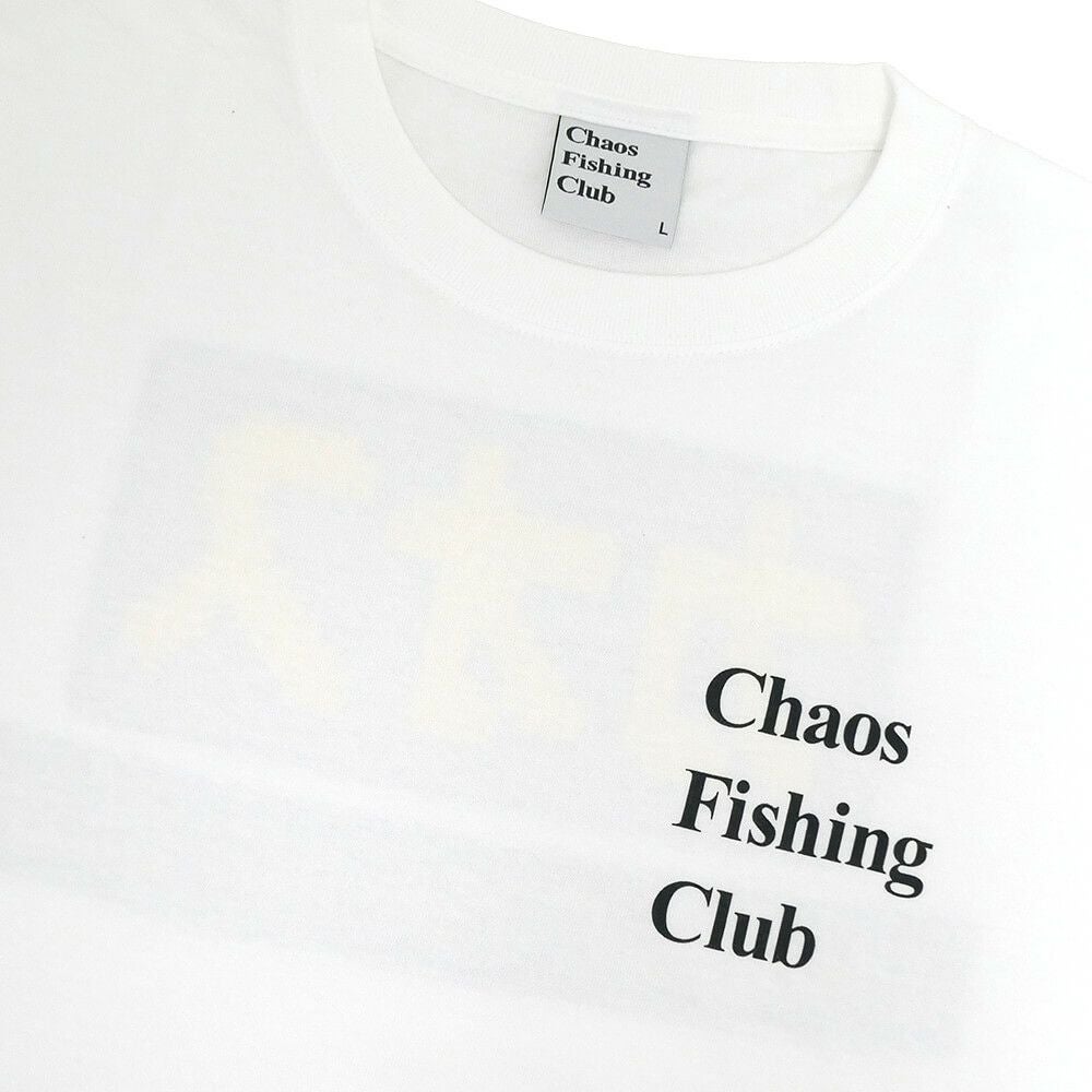 CHAOS FISHING CLUB LONG SLEEVE カオスフィッシングクラブ ロングスリーブTシャツ セグ WHITE スケートボード スケボー 2