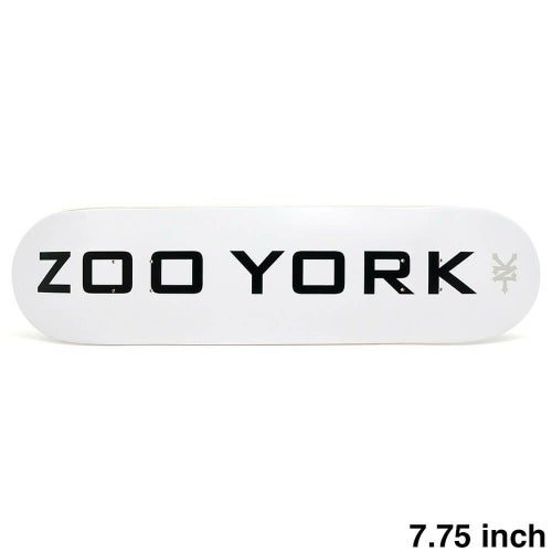 ZOO YORK DECK ズーヨーク デッキ TEAM OG 95 LOGO BLOCK WHITE 7.75 スケートボード スケボー 1