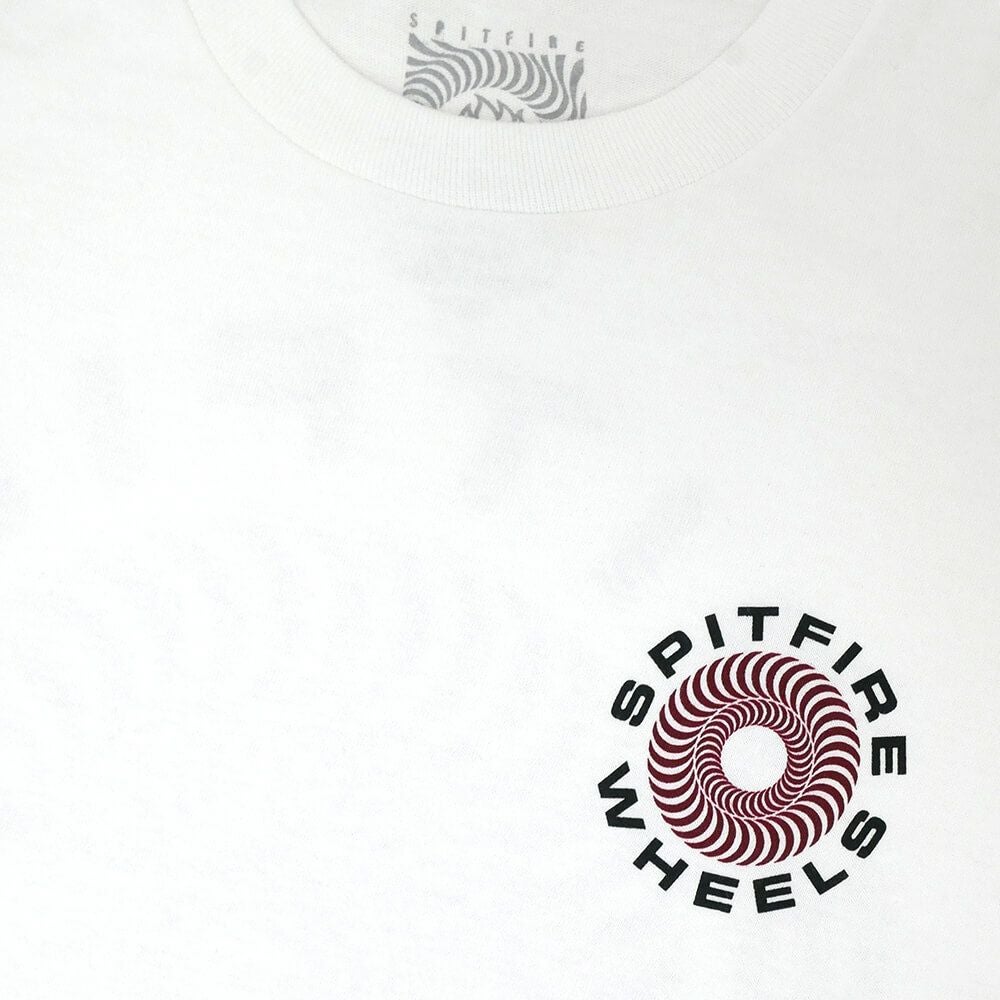 SPITFIRE LONG SLEEVE スピットファイヤー ロングスリーブTシャツ CLASSIC '87 SWIRL FADE FILL WHITE スケートボード スケボー 2