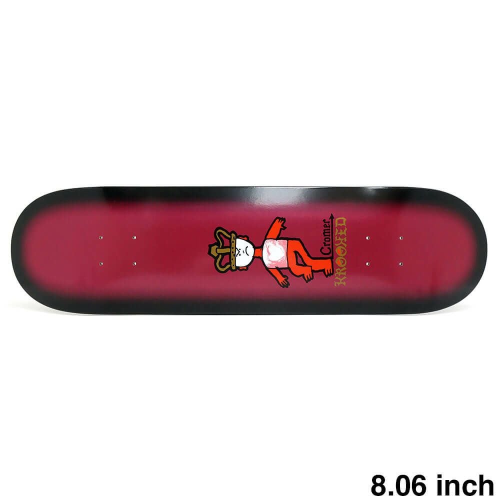 新品 KROOKED CERNICKY DEVIL ED DECK 8.06 KROOKED DECK クルキッド デッキ EDDIE CERNICKY DEVIL ED OLIVE STAIN