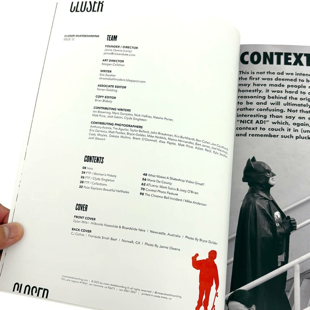 CLOSER クローザー 雑誌 VOLUME 3.4 ISSUE 12 スケートボード スケボー 02