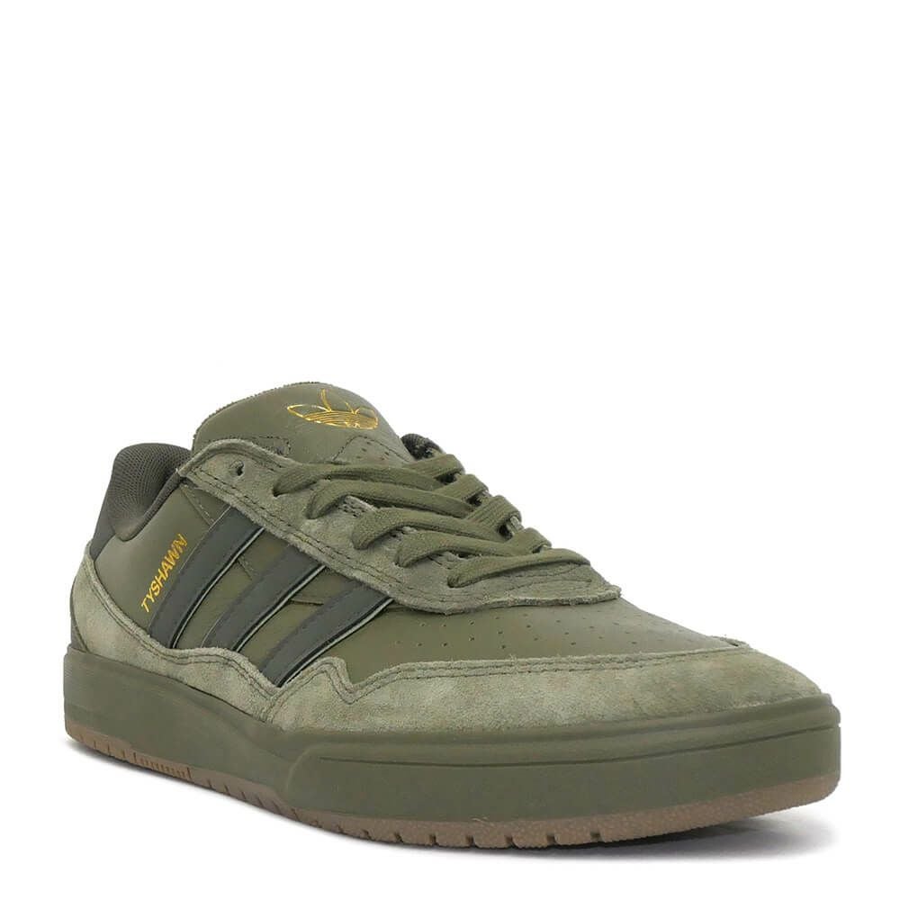 ADIDAS SKATEBOARDING SHOES アディダススケートボーディング シューズ スニーカー TYSHAWN II OLIVE/GUM JQ1132 スケートボード スケボー　1