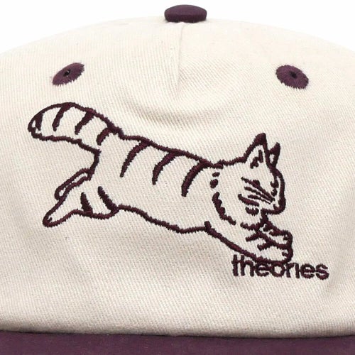 THEORIES CAP セオリーズ キャップ CONSCIOUS KITTY SNAPBACK STONE/WINE スケートボード スケボー 4