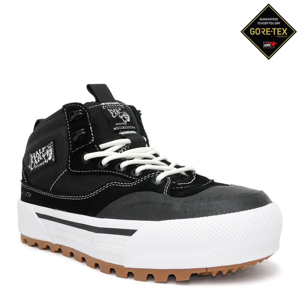 VANS SHOES バンズ シューズ スニーカー ハーフキャブ MTE HALF CAB GORE-TEX BLACK/WHITE（US企画） スケートボード スケボー 1