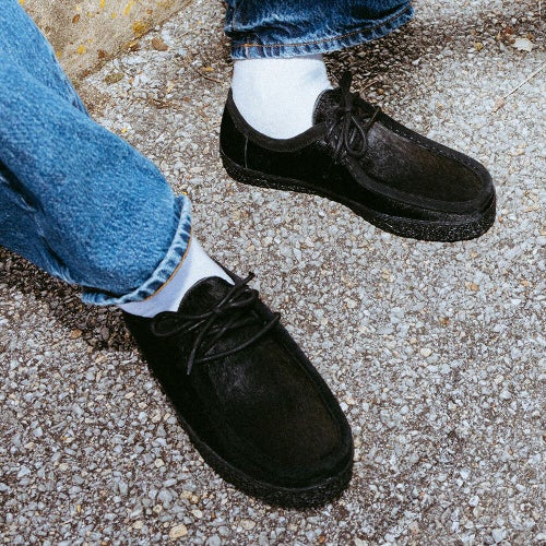 LAST RESORT AB SHOES ラストリゾートエービー シューズ スニーカー VM006 MOC PONY HAIR LO BLACK/BLACK スケートボード スケボー 12