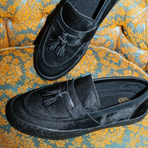 LAST RESORT AB SHOES ラストリゾートエービー シューズ スニーカー VM005 LOAFER PONY HAIR BLACK/BLACK スケートボード スケボー 11