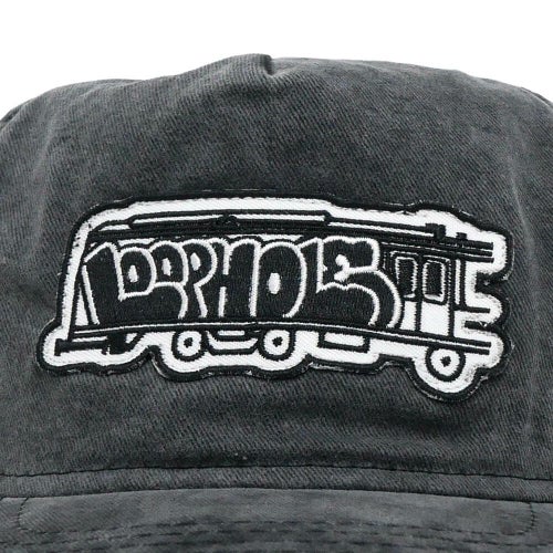 LOOP HOLE CAP ループホール キャップ LOOP TRAIN BLACK スケートボード スケボー 4