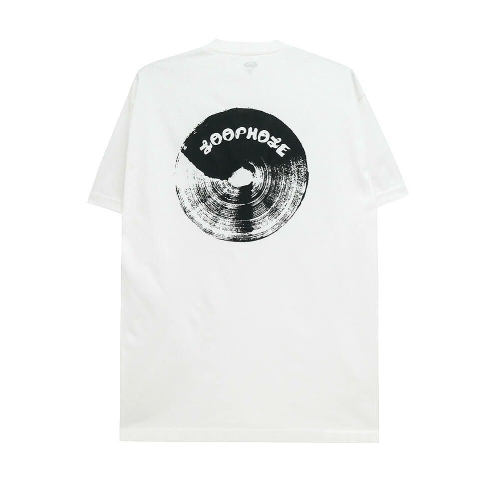 LOOP HOLE T-SHIRT ループホール Tシャツ BRUSH LOGO WHITE スケートボード スケボー 
