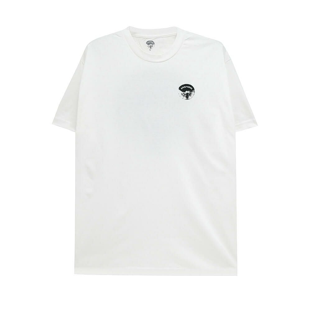 LOOP HOLE T-SHIRT ループホール Tシャツ BRUSH LOGO WHITE スケートボード スケボー 1