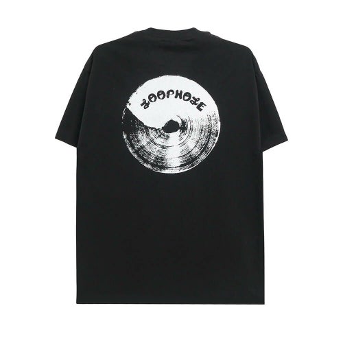 LOOP HOLE T-SHIRT ループホール Tシャツ BRUSH LOGO BLACK スケートボード スケボー 