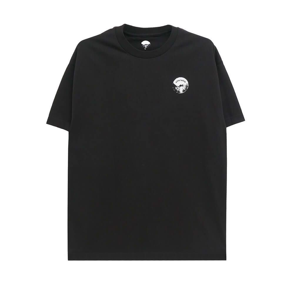 LOOP HOLE T-SHIRT ループホール Tシャツ BRUSH LOGO BLACK スケートボード スケボー 1
