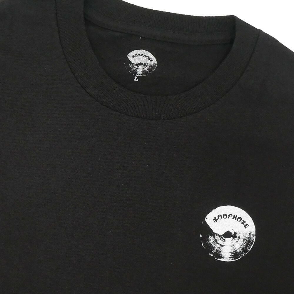 LOOP HOLE T-SHIRT ループホール Tシャツ BRUSH LOGO BLACK スケートボード スケボー 2