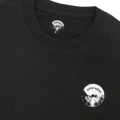 LOOP HOLE T-SHIRT ループホール Tシャツ BRUSH LOGO BLACK スケートボード スケボー 2