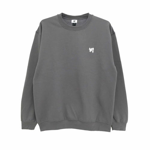  KAWA CREW SWEAT 川 トレーナー KAWA LOGO 1POINT SUMI/WHITE 刺繍ロゴ スケートボード スケボー 