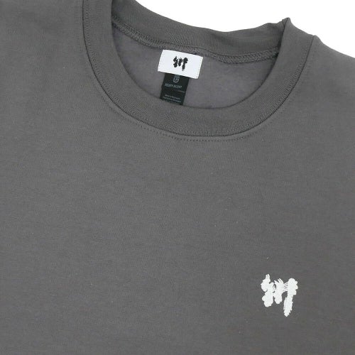  KAWA CREW SWEAT 川 トレーナー KAWA LOGO 1POINT SUMI/WHITE 刺繍ロゴ スケートボード スケボー 1