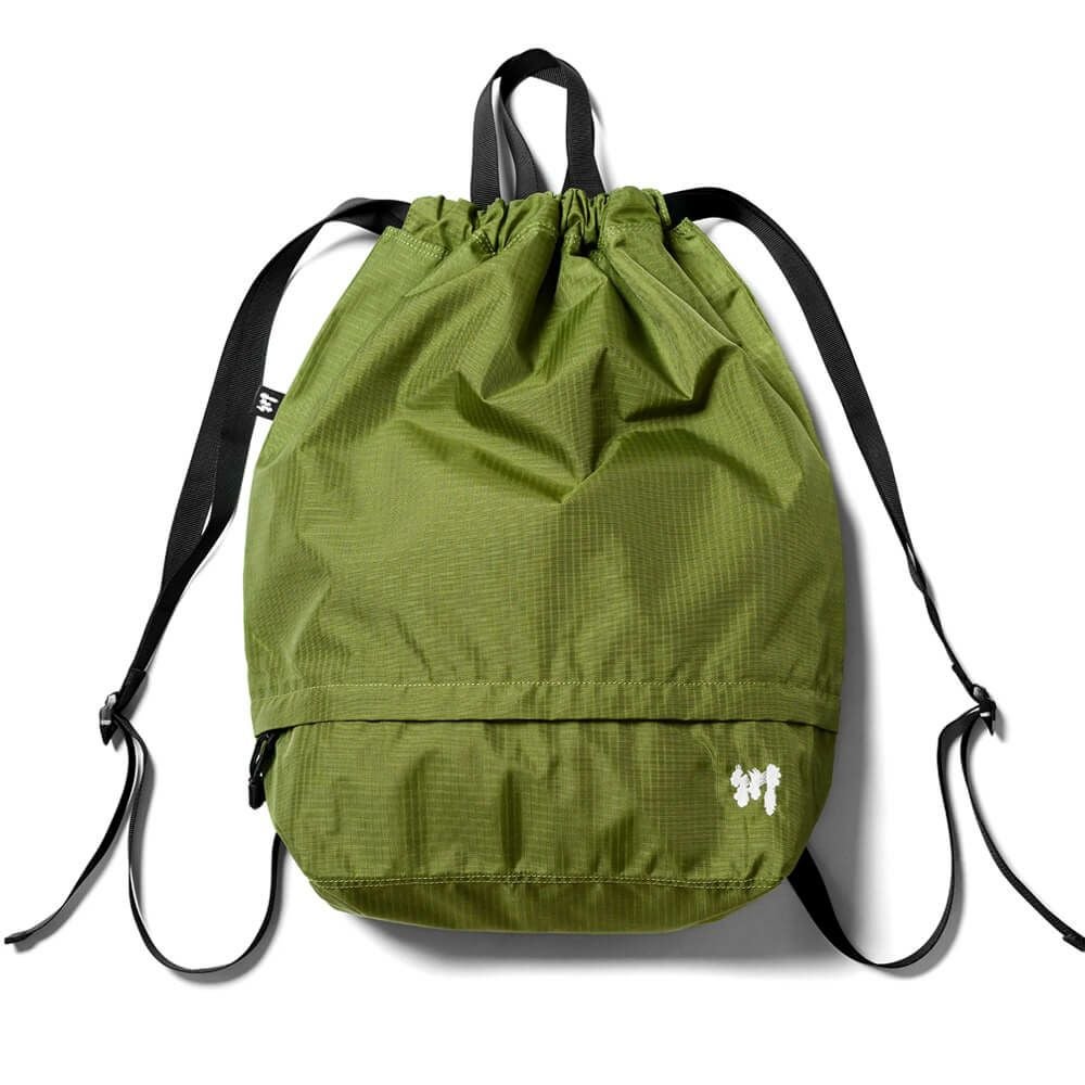 KAWA BACKPACK 川 バックパック リュック RIPSTOP KNAPSACK GREEN スケートボード スケボー 1