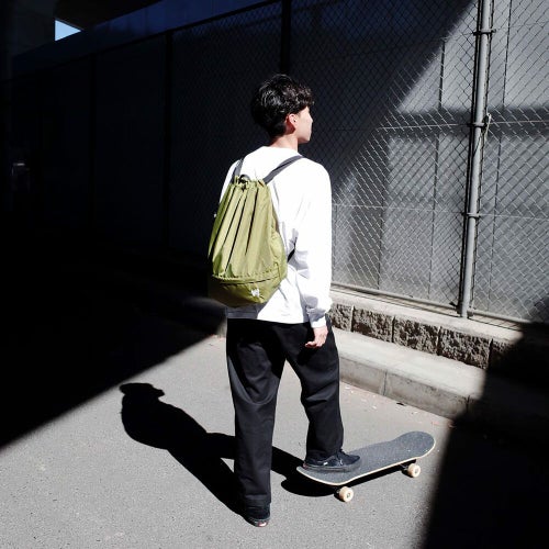 KAWA BACKPACK 川 バックパック リュック RIPSTOP KNAPSACK GREEN スケートボード スケボー 7