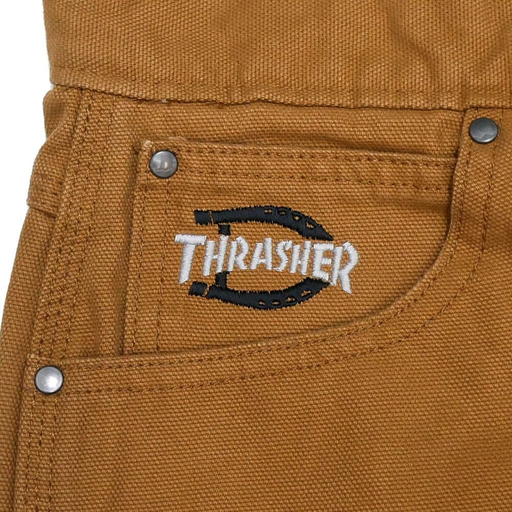 DICKIES SKATEBOARDING PANTS ディッキーズ スケートボーディング パンツ ジーンズ DICKIES x THRASHER DOUBLE KNEE BROWN スケートボード スケボー 8