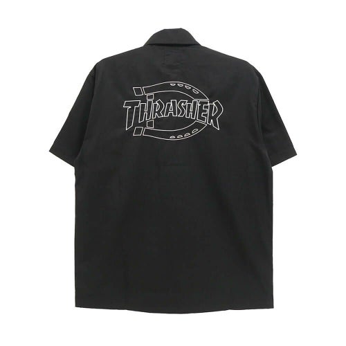 DICKIES SKATEBOARDING SHORT SLEEVE SHIRTS ディッキーズ スケートボーディング 半袖シャツ DICKIES x THRASHER CANVAS WORK BLACK スケートボード スケボー 