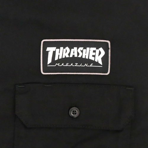 DICKIES SKATEBOARDING SHORT SLEEVE SHIRTS ディッキーズ スケートボーディング 半袖シャツ DICKIES x THRASHER CANVAS WORK BLACK スケートボード スケボー 3