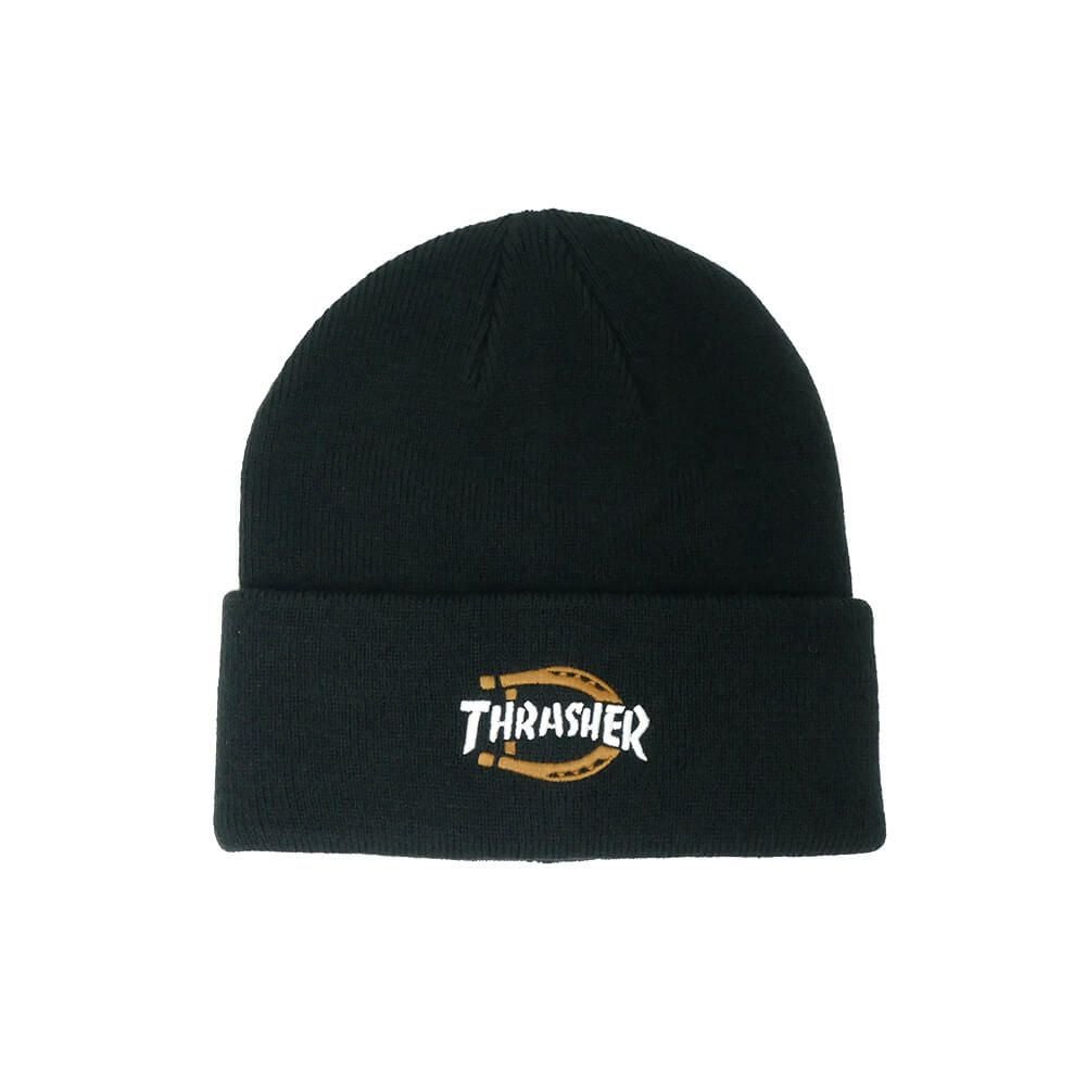 DICKIES SKATEBOARDING KNITCAP ディッキーズ スケートボーディング ニットキャップ DICKIES x THRASHER BEANIE BLACK スケートボード スケボー 