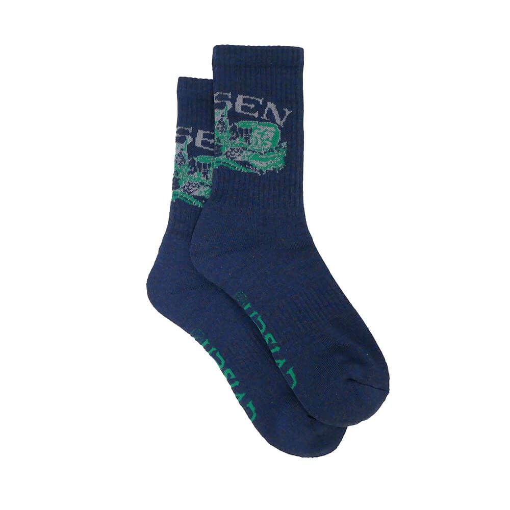 EVISEN SOCKS エビセン ソックス 靴下 DRAGON NAVY スケートボード スケボー 3