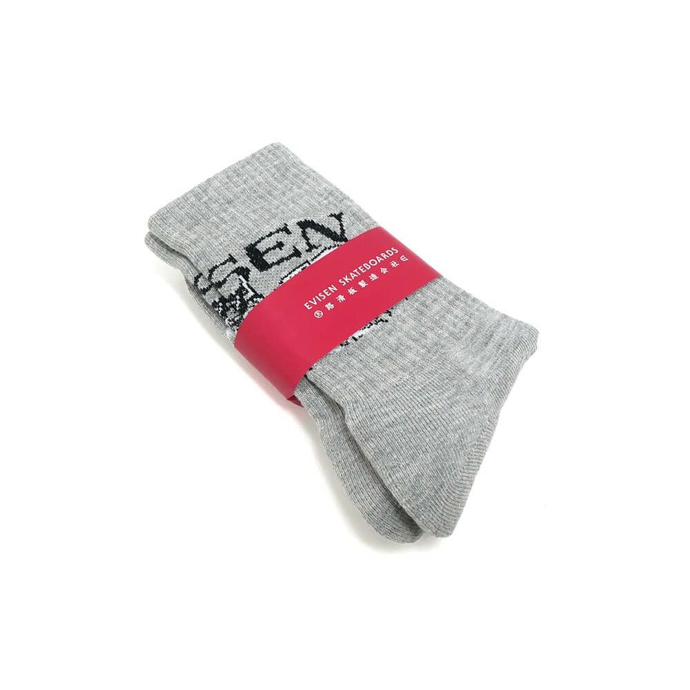 EVISEN SOCKS エビセン ソックス 靴下 DRAGON GREY スケートボード スケボー 6