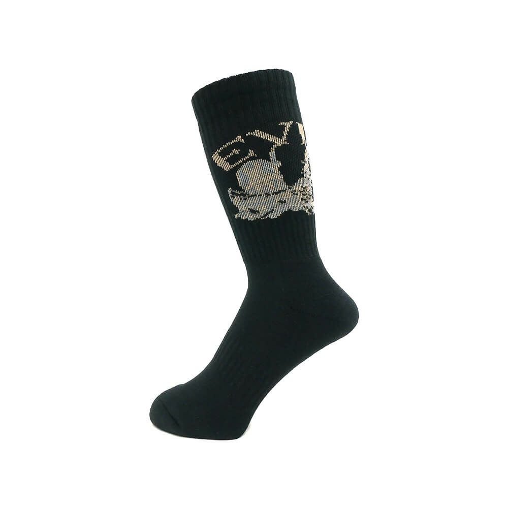  EVISEN SOCKS エビセン ソックス 靴下 DRAGON BLACK スケートボード スケボー 1
