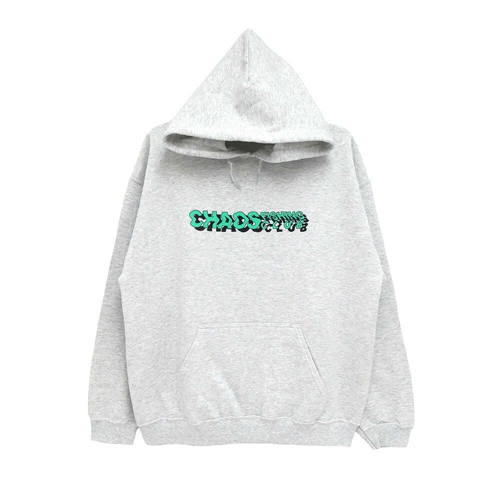 CHAOS FISHING CLUB HOOD カオスフィッシングクラブ パーカー ROAD OF THE SEA GREY スケートボード スケボー 1