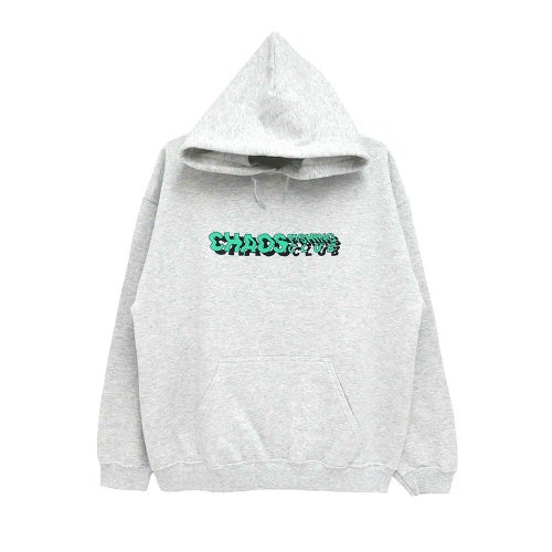 CHAOS FISHING CLUB HOOD カオスフィッシングクラブ パーカー ROAD OF THE SEA GREY スケートボード スケボー 1