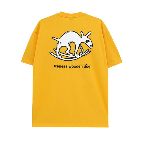 POLAR T-SHIRT ポーラー Tシャツ USELESS WOODEN DOG YELLOW スケートボード スケボー 