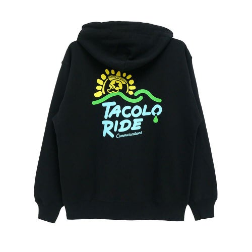 MAGICAL MOSH MISFITS HOOD マジカルモッシュミスフィッツ パーカー TACO RIDE x COLOR COMMUNICATIONS x MXMXM ZIP HOODIE BLACK スケートボード スケボー 