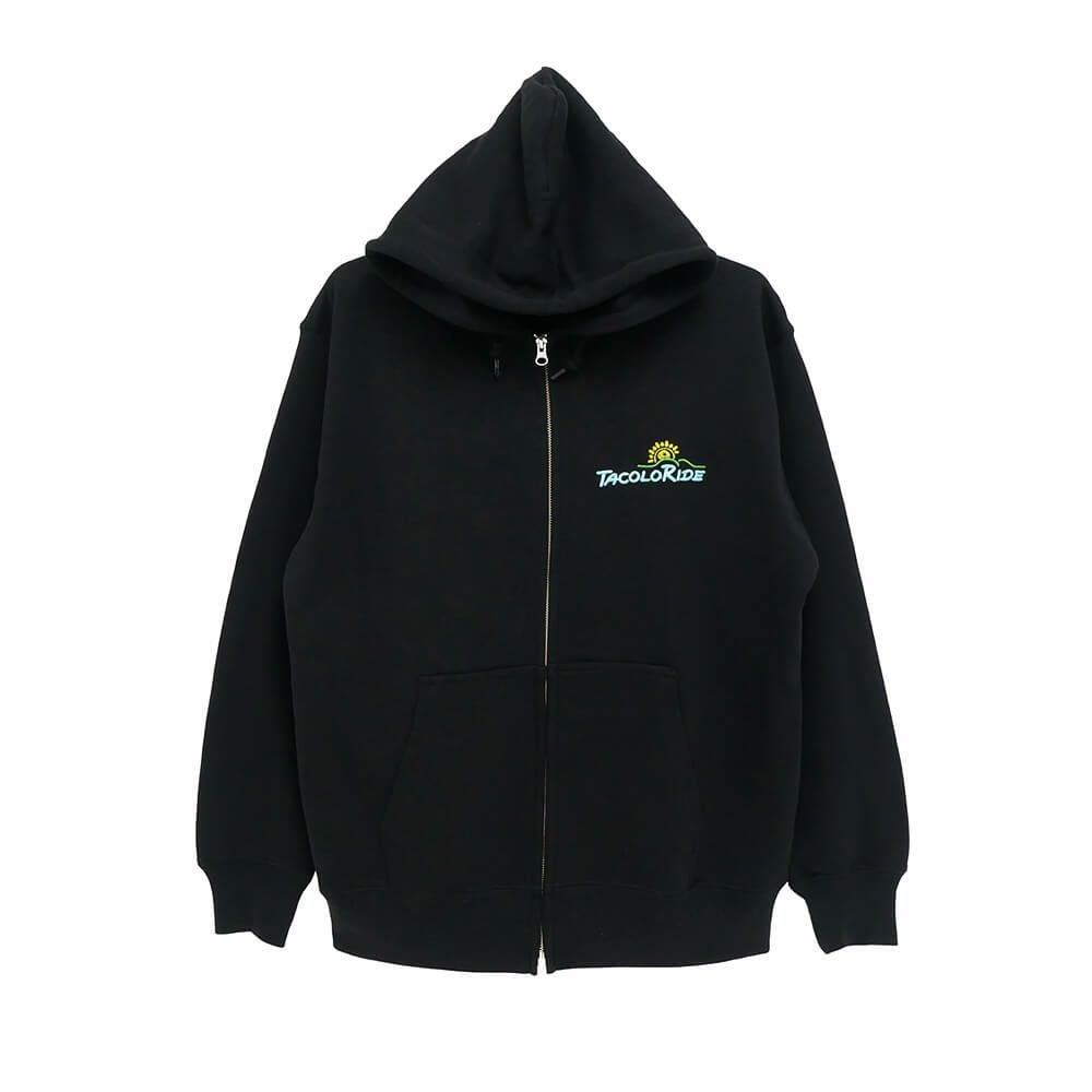 MAGICAL MOSH MISFITS HOOD マジカルモッシュミスフィッツ パーカー TACO RIDE x COLOR COMMUNICATIONS x MXMXM ZIP HOODIE BLACK スケートボード スケボー 1