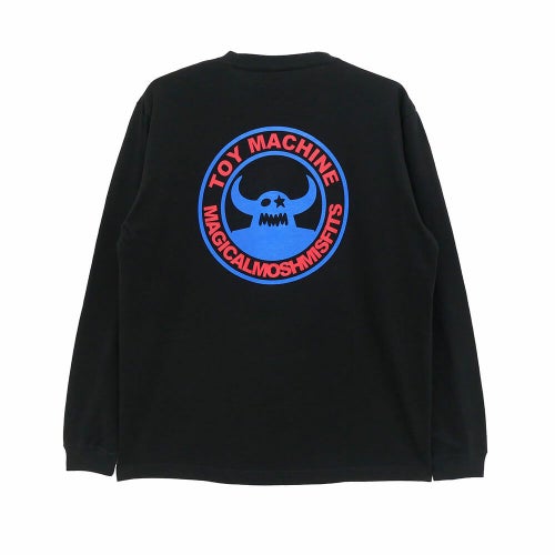 MAGICAL MOSH MISFITS LONG SLEEVE マジカルモッシュミスフィッツ ロングスリーブTシャツ TOY MACHINE x MxMxM MAGICAL MOSH FIST BLACK スケートボード スケボー 