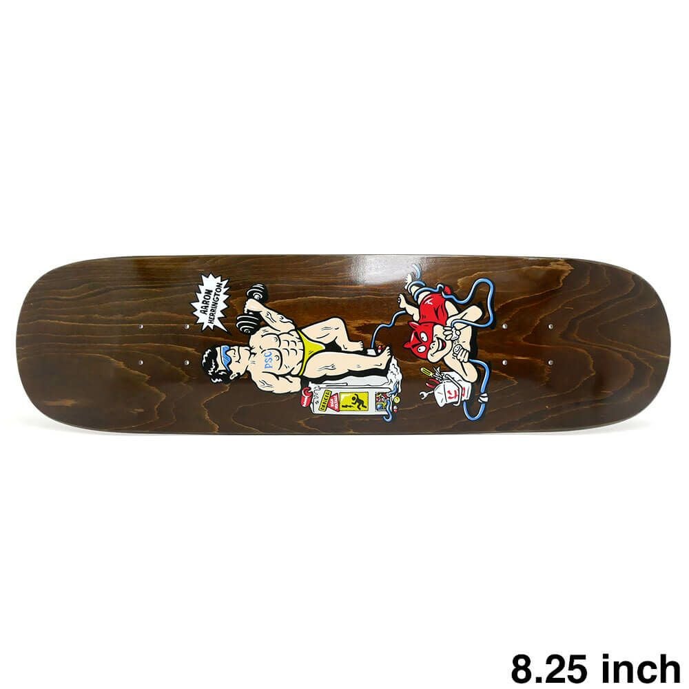 POLAR DECK ポーラー デッキ AARON HERRINGTON PUMPING IRON BROWN STAIN 8.25 P2 JR. SHAPE スケートボード スケボー 1