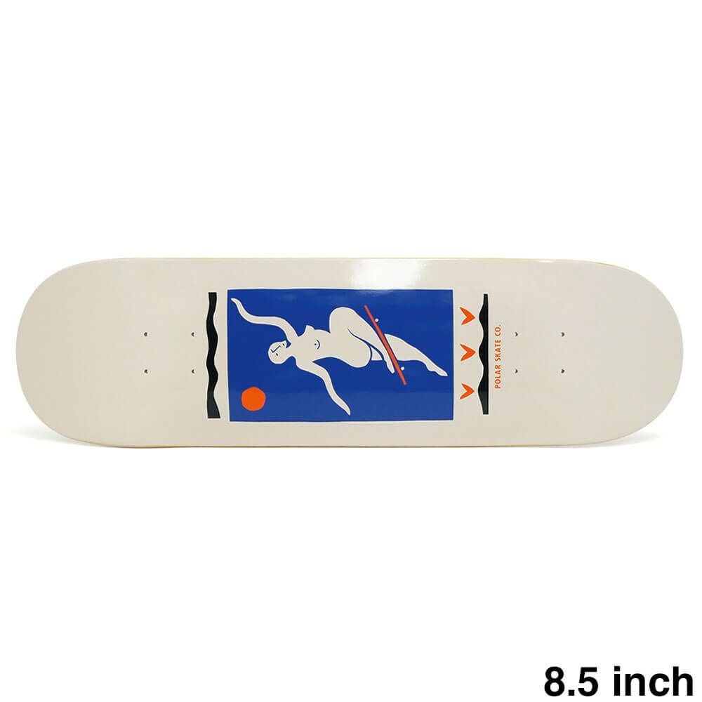 POLAR DECK ポーラー デッキ TEAM NO COMPLY CREAM 8.5 SHORT スケートボード スケボー 1