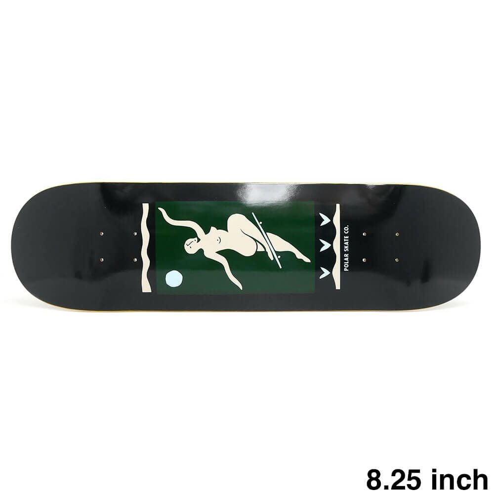 POLAR DECK ポーラー デッキ TEAM NO COMPLY CHARCOAL 8.25 スケート