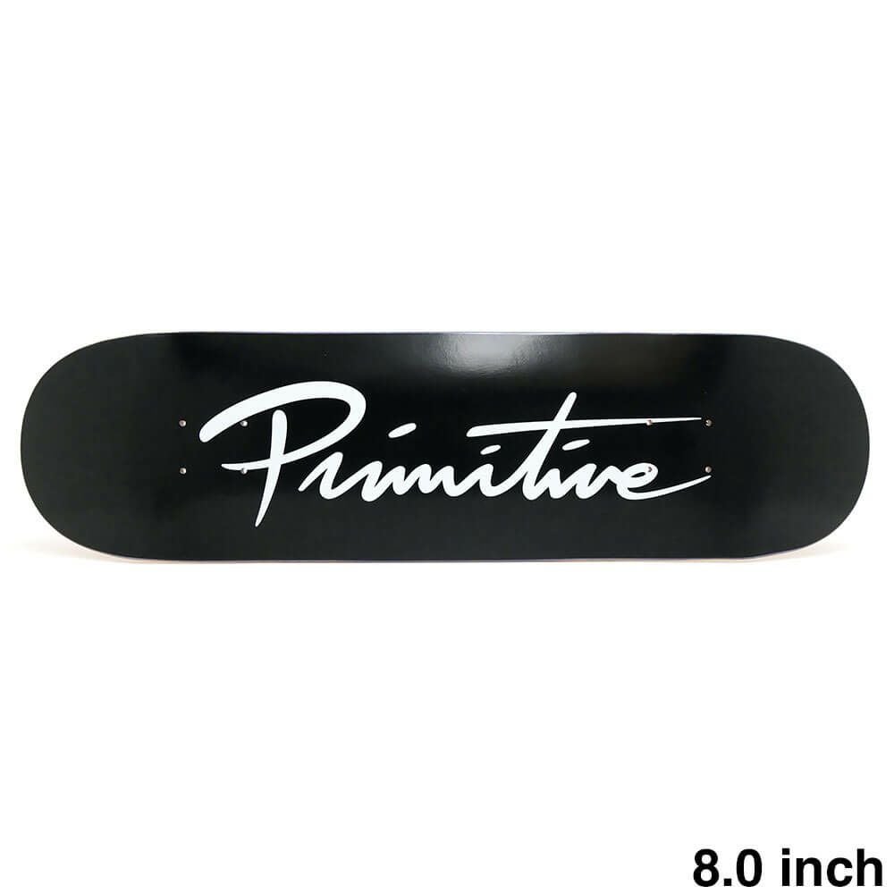 PRIMITIVE DECK プリミティブ デッキ TEAM NUEVO SCRIPT CORE BLACK/WHITE 8.0 スケートボード スケボー 1