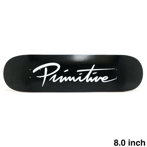 PRIMITIVE DECK プリミティブ デッキ TEAM NUEVO SCRIPT CORE BLACK/WHITE 8.0 スケートボード スケボー 1