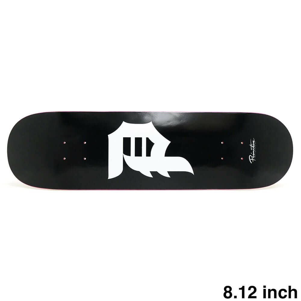 PRIMITIVE DECK プリミティブ デッキ TEAM DIRTY P CORE BLACK 8.12 スケートボード スケボー 1
