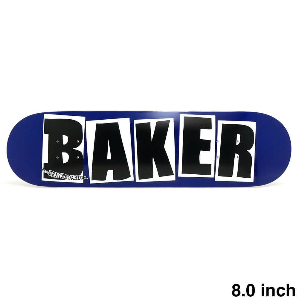 BAKER DECK ベイカー デッキ TEAM BRAND LOGO NAVY/BLACK 8.0（DSM） スケートボード スケボー 1