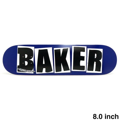 BAKER DECK ベイカー デッキ TEAM BRAND LOGO NAVY/BLACK 8.0（DSM） スケートボード スケボー 1